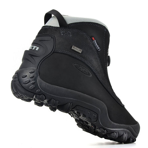 XPETI Men's SnowRider Zipper Waterproof Winter Hiking Boots