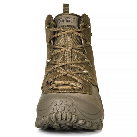 XPETI Men’s Bravo leather waterproof Military and Tactical boot