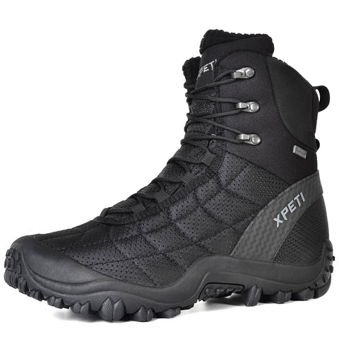xpeti men hiking boots black