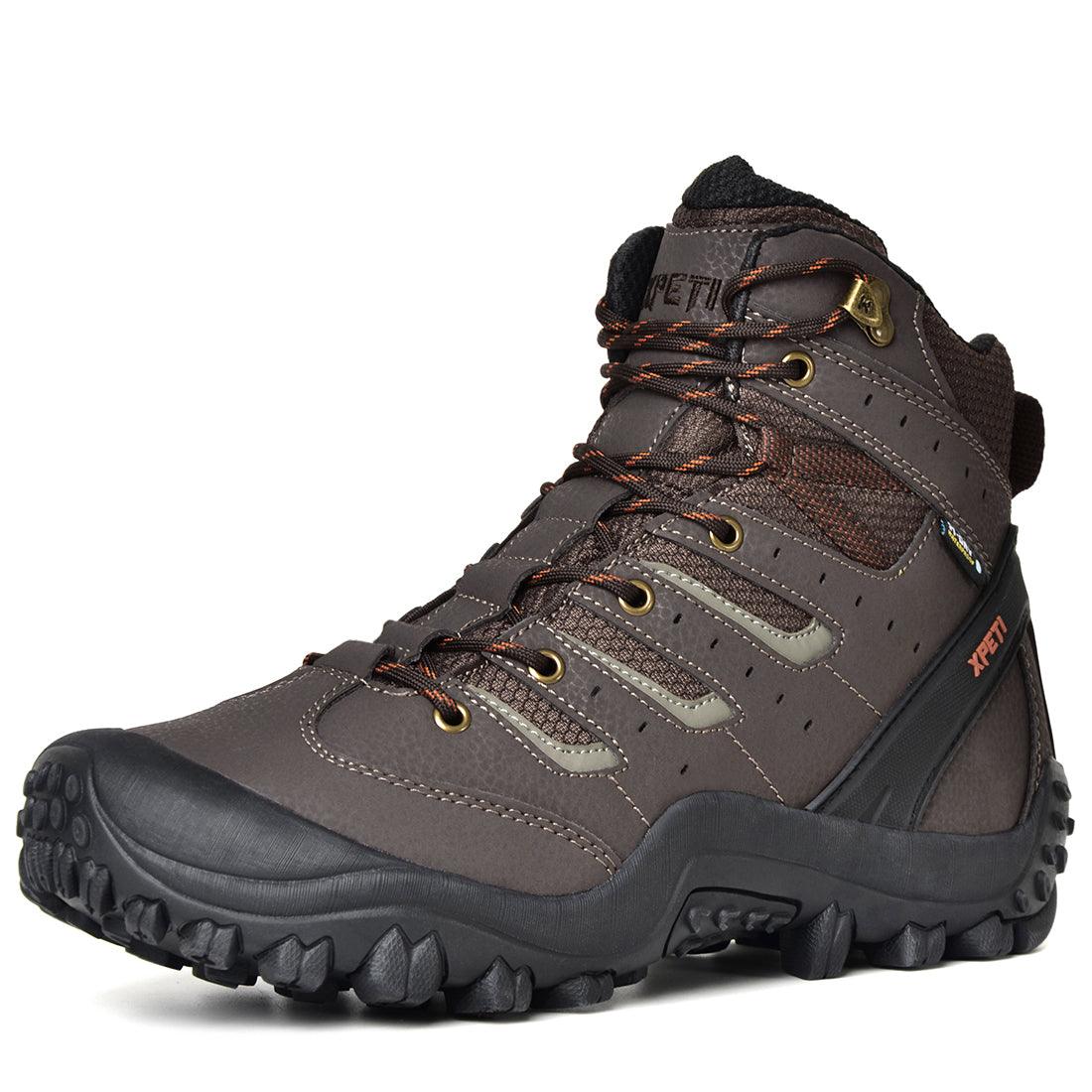 Men\'s xpeti Waterproof Hiking Shoes - Brown and Yellow XPETI Men main image 4